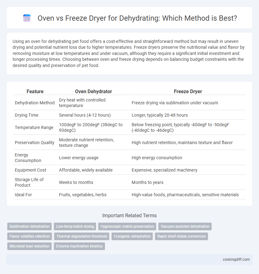 Oven vs Freeze Dryer for Dehydrating: Which Method is Best?