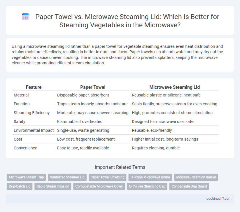 Paper Towel vs. Microwave Steaming Lid: Which Is Better for Steaming Vegetables in the Microwave?
