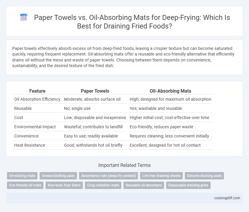 Paper Towels vs. Oil-Absorbing Mats for Deep-Frying: Which Is Best for Draining Fried Foods?