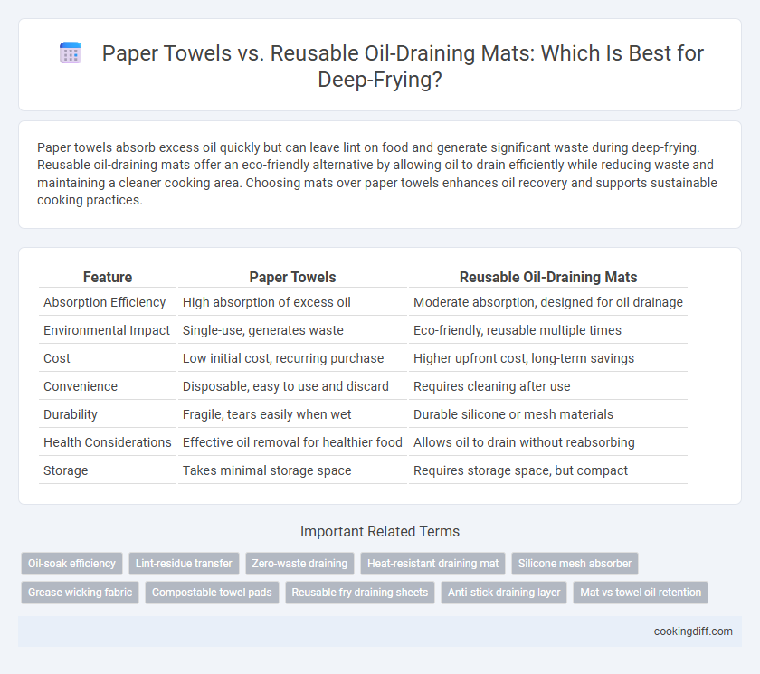 Paper Towels vs. Reusable Oil-Draining Mats: Which Is Best for Deep-Frying?