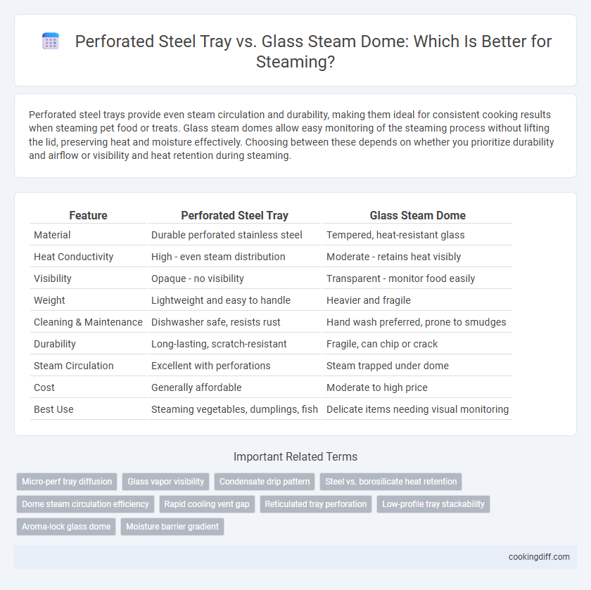 Perforated Steel Tray vs. Glass Steam Dome: Which Is Better for Steaming?