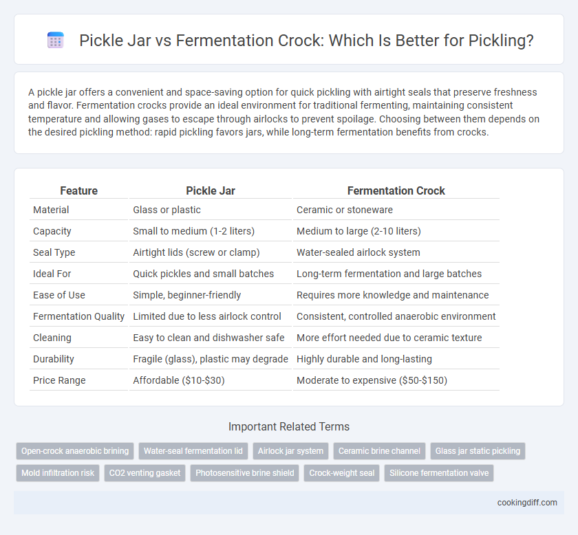 Pickle Jar vs Fermentation Crock: Which Is Better for Pickling?