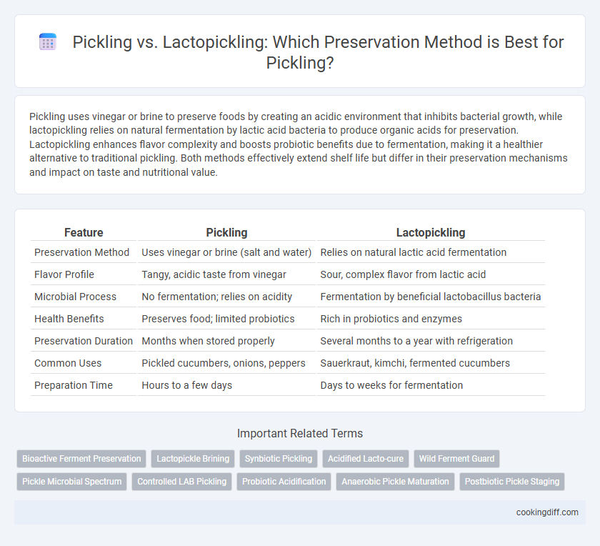Pickling vs. Lactopickling: Which Preservation Method is Best for Pickling?