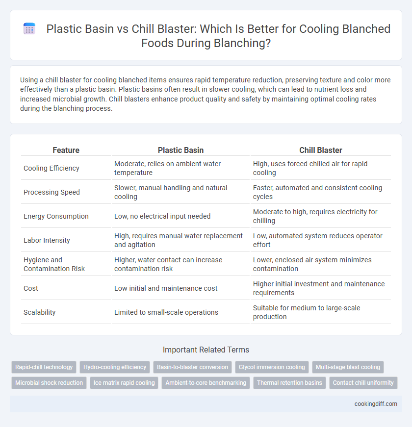 Plastic Basin vs Chill Blaster: Which Is Better for Cooling Blanched Foods During Blanching?