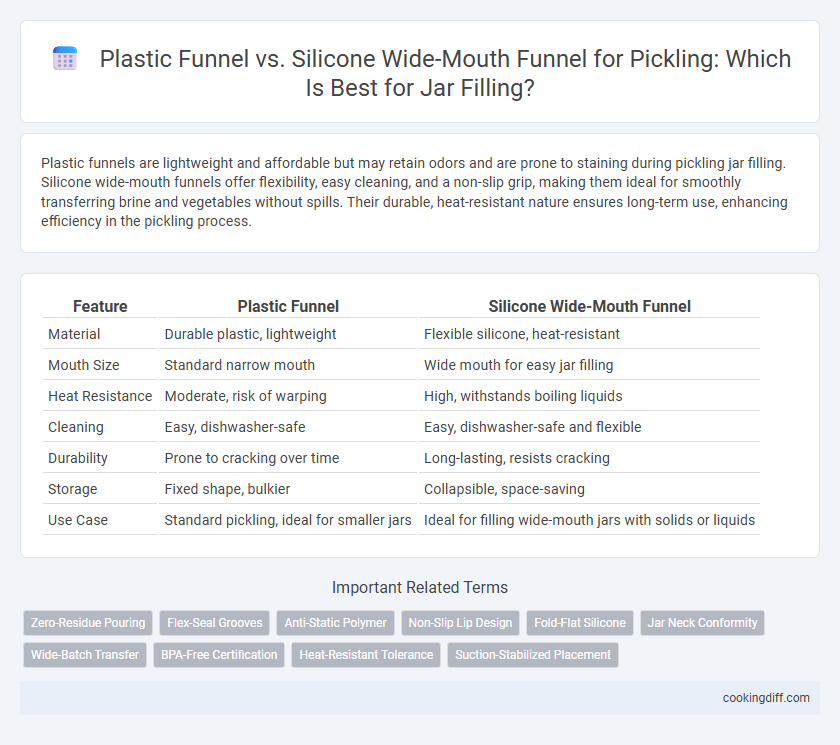 Plastic Funnel vs. Silicone Wide-Mouth Funnel for Pickling: Which Is Best for Jar Filling?