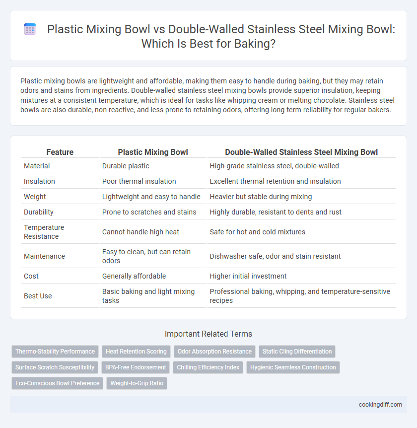 Plastic Mixing Bowl vs Double-Walled Stainless Steel Mixing Bowl: Which Is Best for Baking?