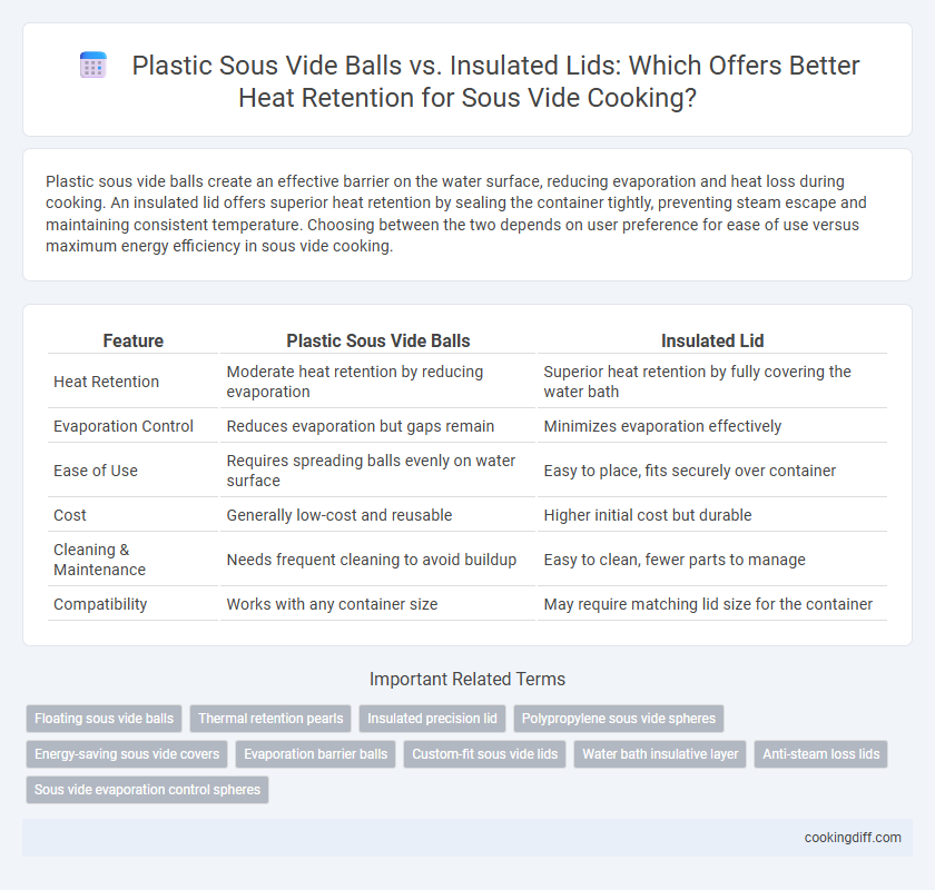 Plastic Sous Vide Balls vs. Insulated Lids: Which Offers Better Heat Retention for Sous Vide Cooking?