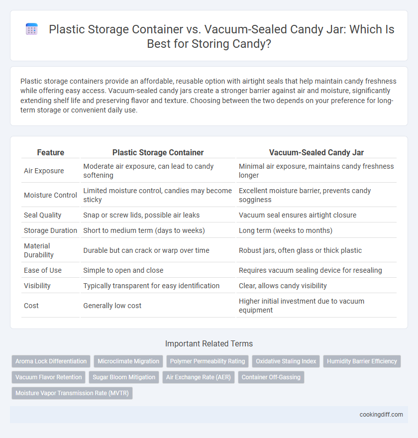 Plastic Storage Container vs. Vacuum-Sealed Candy Jar: Which Is Best for Storing Candy?