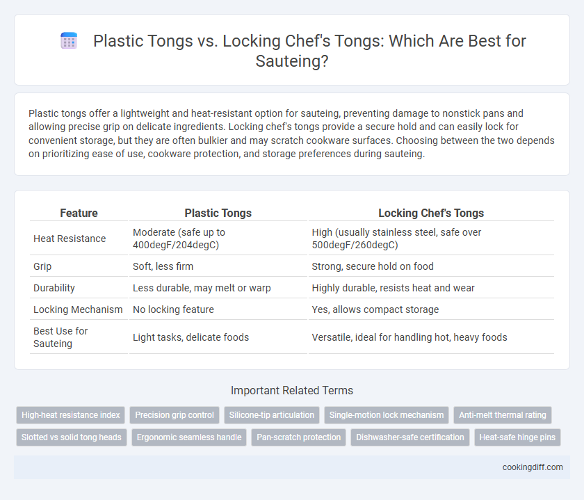 Plastic Tongs vs. Locking Chef's Tongs: Which Are Best for Sauteing?