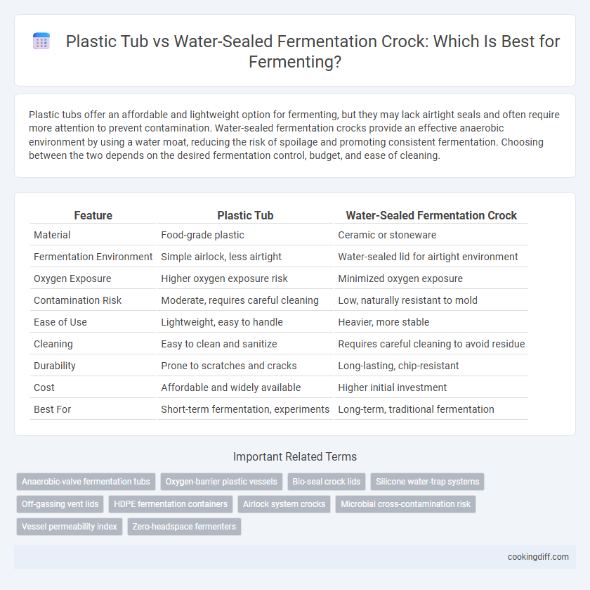 Plastic Tub vs Water-Sealed Fermentation Crock: Which Is Best for Fermenting?