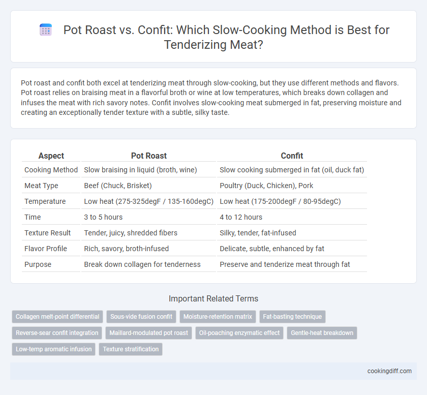 Pot Roast vs. Confit: Which Slow-Cooking Method is Best for Tenderizing Meat?