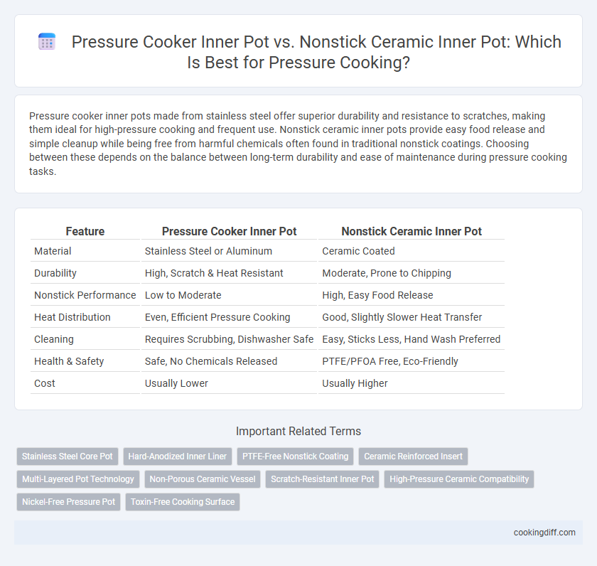 Pressure Cooker Inner Pot vs. Nonstick Ceramic Inner Pot: Which Is Best for Pressure Cooking?