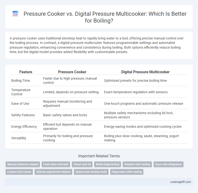 Pressure Cooker vs. Digital Pressure Multicooker: Which Is Better for Boiling?