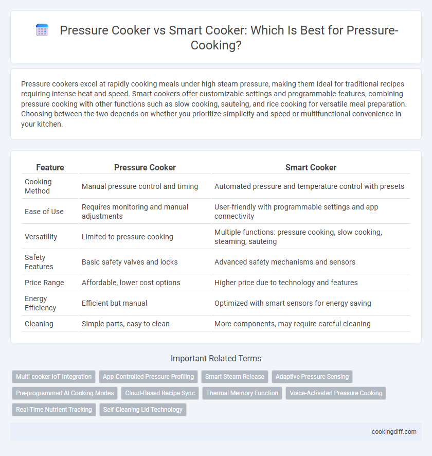 Pressure Cooker vs Smart Cooker: Which Is Best for Pressure-Cooking?