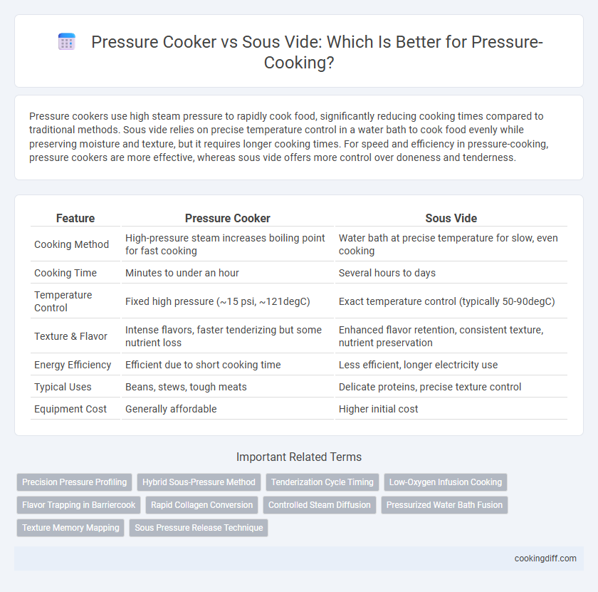 Pressure Cooker vs Sous Vide: Which Is Better for Pressure-Cooking?