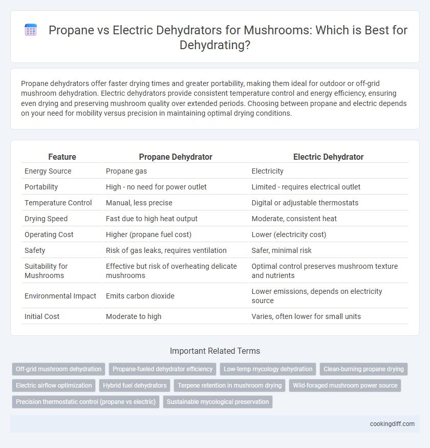 Propane vs Electric Dehydrators for Mushrooms: Which is Best for Dehydrating?