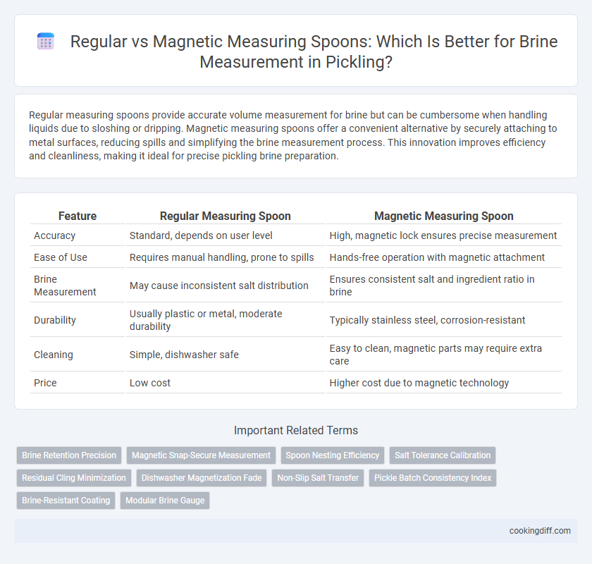 Regular vs Magnetic Measuring Spoons: Which Is Better for Brine Measurement in Pickling?