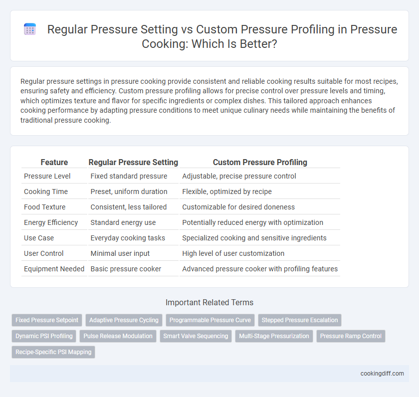 Regular Pressure Setting vs Custom Pressure Profiling in Pressure Cooking: Which Is Better?