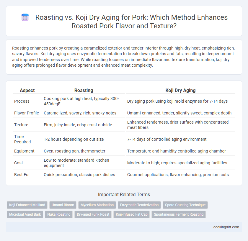 Roasting vs. Koji Dry Aging for Pork: Which Method Enhances Roasted Pork Flavor and Texture?