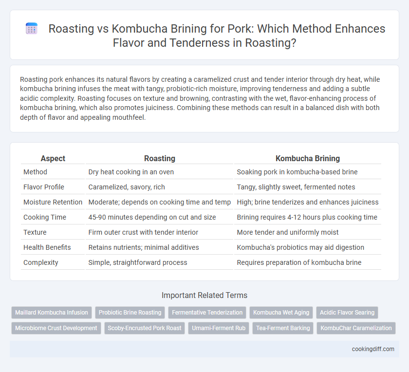 Roasting vs Kombucha Brining for Pork: Which Method Enhances Flavor and Tenderness in Roasting?