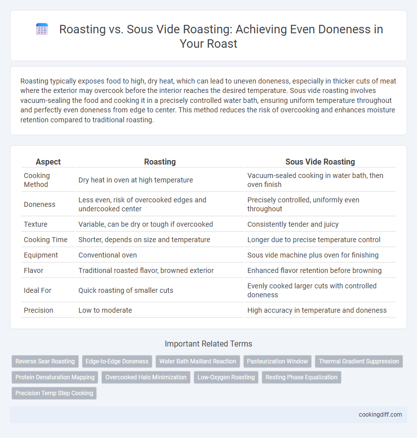 Roasting vs. Sous Vide Roasting: Achieving Even Doneness in Your Roast