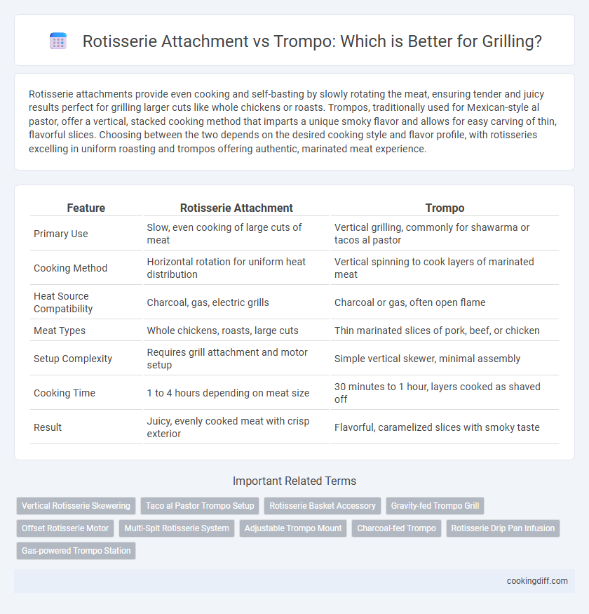 Rotisserie Attachment vs Trompo: Which is Better for Grilling?