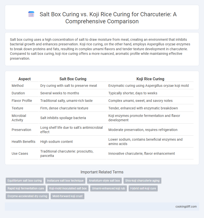 Salt Box Curing vs. Koji Rice Curing for Charcuterie: A Comprehensive Comparison