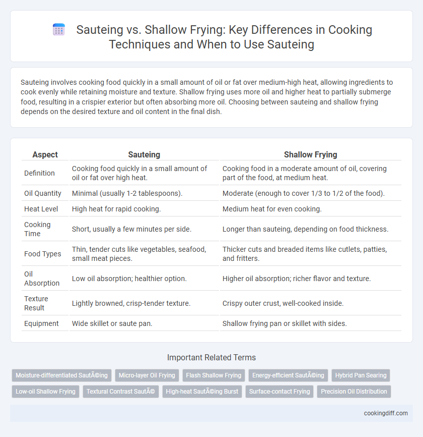 Sauteing vs. Shallow Frying: Key Differences in Cooking Techniques and When to Use Sauteing