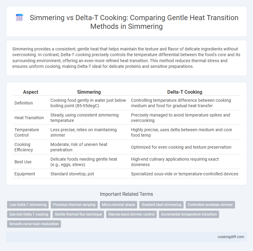 Simmering vs Delta-T Cooking: Comparing Gentle Heat Transition Methods in Simmering