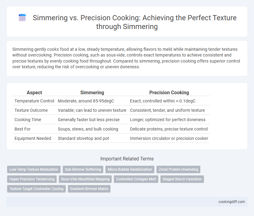 Simmering vs. Precision Cooking: Achieving the Perfect Texture through Simmering