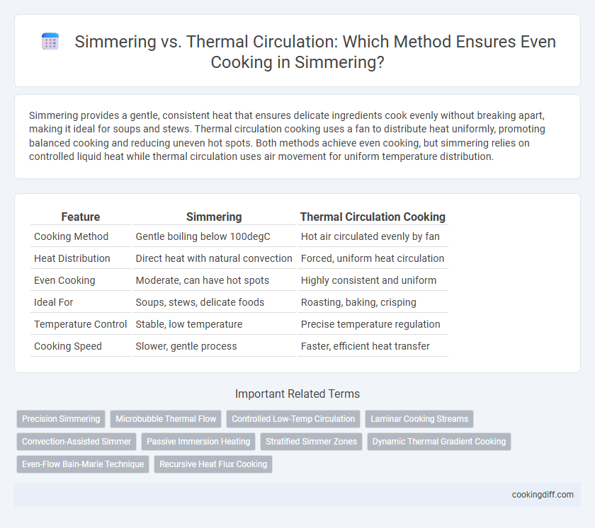 Simmering vs. Thermal Circulation: Which Method Ensures Even Cooking in Simmering?