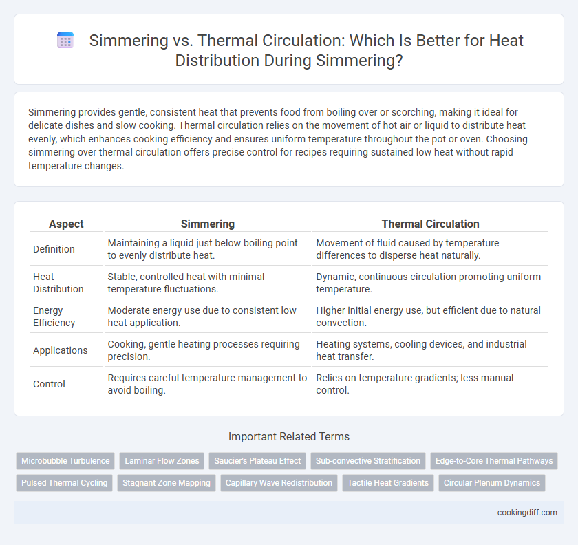 Simmering vs. Thermal Circulation: Which Is Better for Heat Distribution During Simmering?