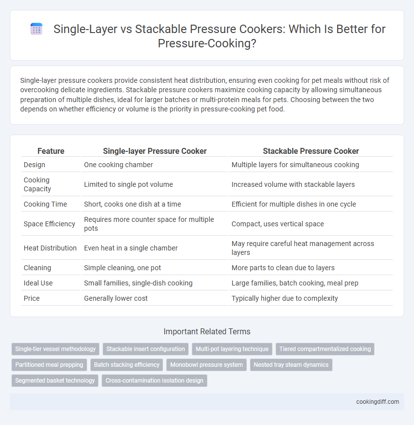 Single-Layer vs Stackable Pressure Cookers: Which Is Better for Pressure-Cooking?
