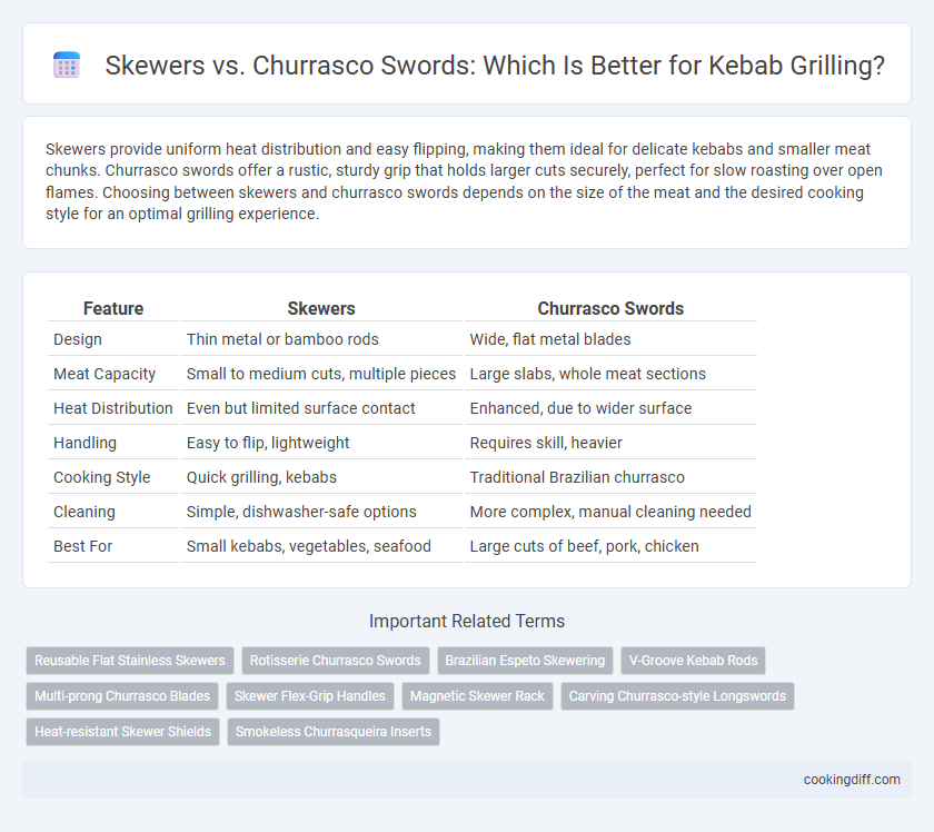 Skewers vs. Churrasco Swords: Which Is Better for Kebab Grilling?