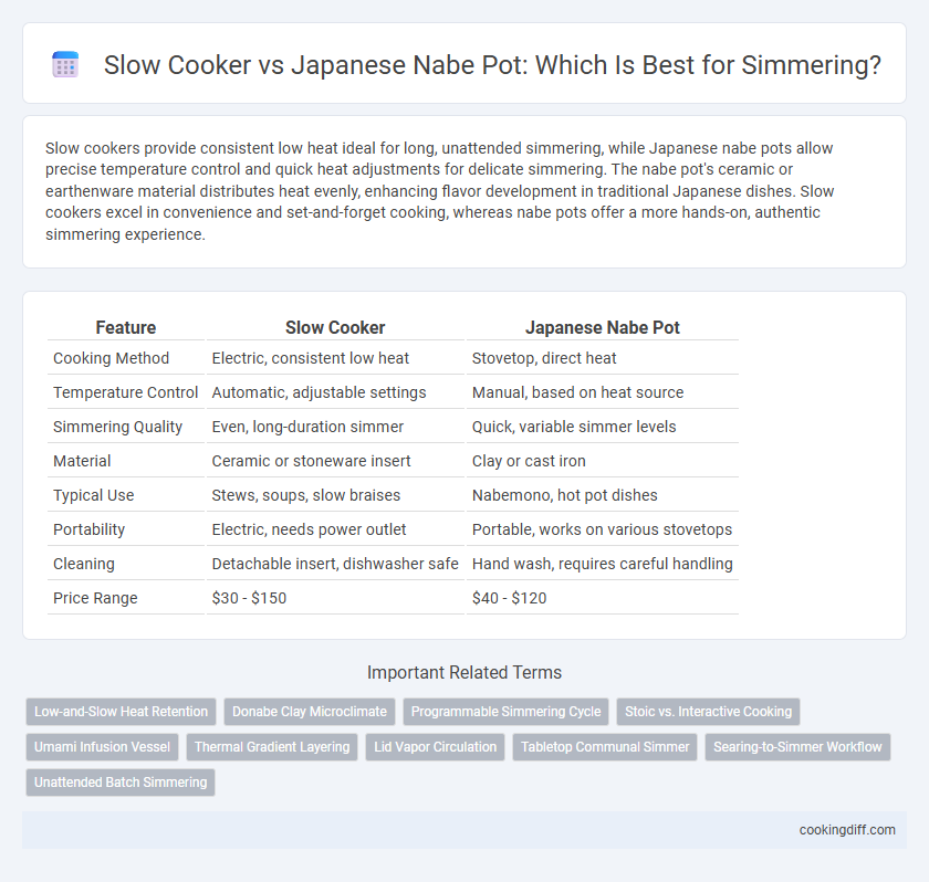 Slow Cooker vs Japanese Nabe Pot: Which Is Best for Simmering?