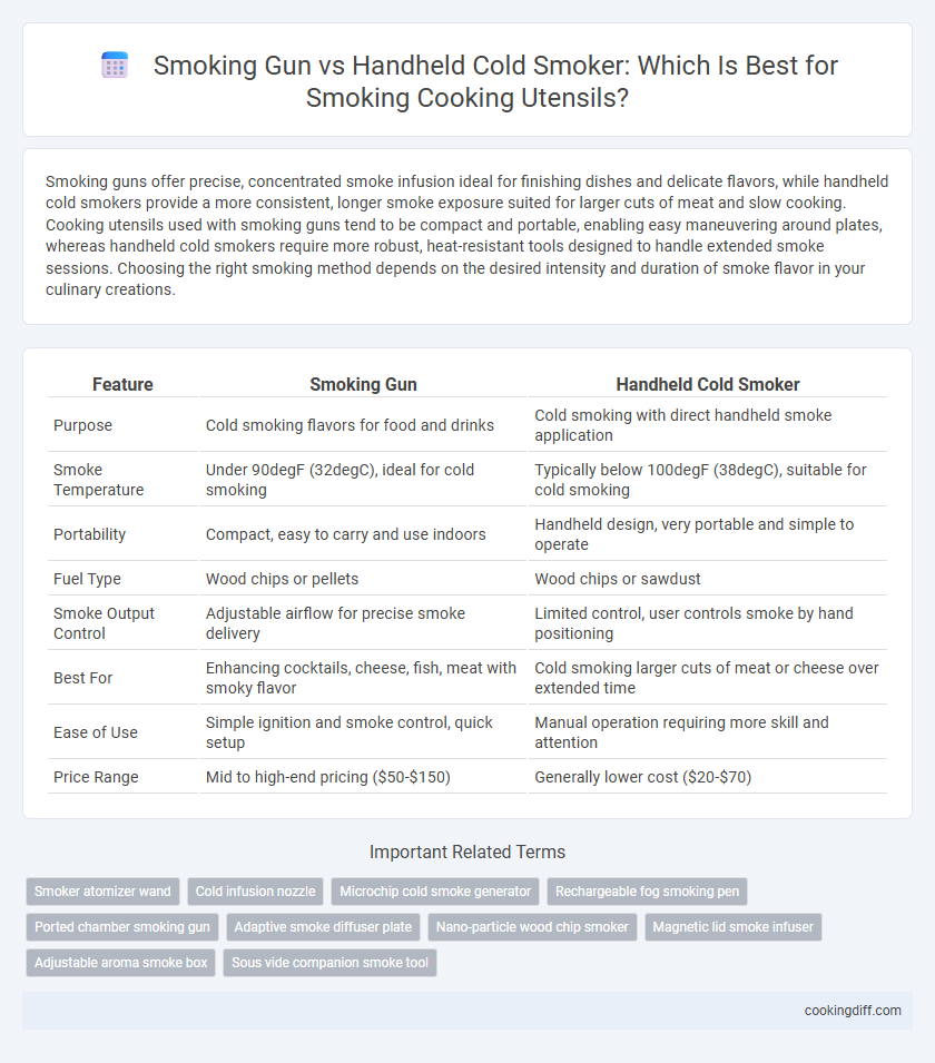 Smoking Gun vs Handheld Cold Smoker: Which Is Best for Smoking Cooking Utensils?
