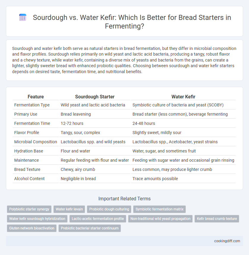 Sourdough vs. Water Kefir: Which Is Better for Bread Starters in Fermenting?