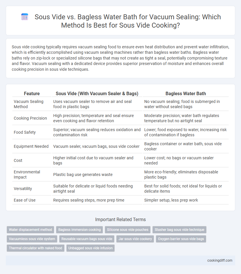 Sous Vide vs. Bagless Water Bath for Vacuum Sealing: Which Method Is Best for Sous Vide Cooking?