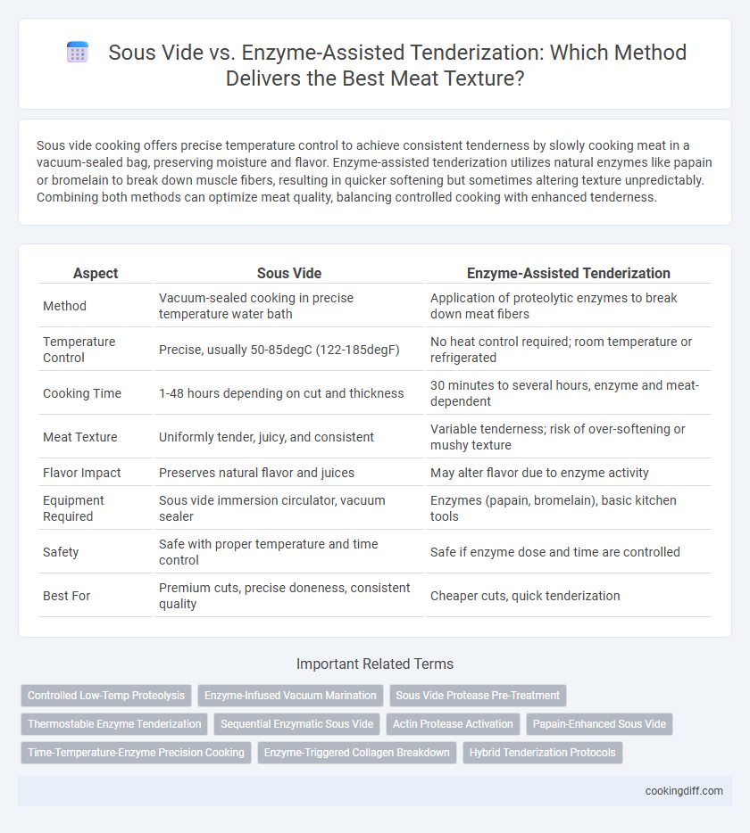 Sous Vide vs. Enzyme-Assisted Tenderization: Which Method Delivers the Best Meat Texture?