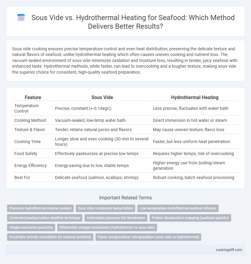 Sous Vide vs. Hydrothermal Heating for Seafood: Which Method Delivers Better Results?