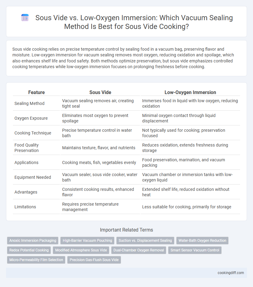 Sous Vide vs. Low-Oxygen Immersion: Which Vacuum Sealing Method Is Best for Sous Vide Cooking?