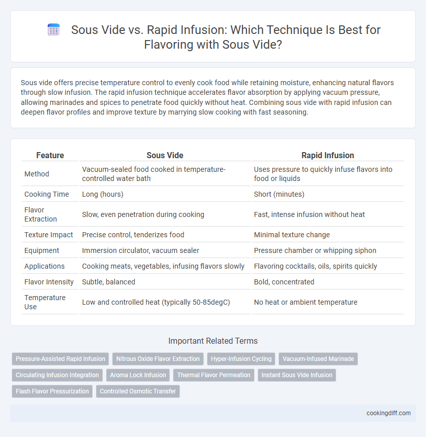 Sous Vide vs. Rapid Infusion: Which Technique Is Best for Flavoring with Sous Vide?