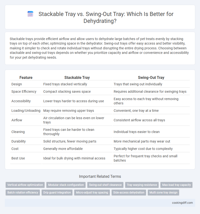 Stackable Tray vs. Swing-Out Tray: Which Is Better for Dehydrating?