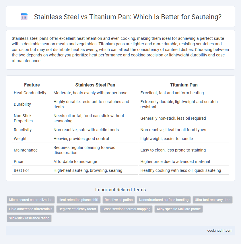 Stainless Steel vs Titanium Pan: Which Is Better for Sauteing?