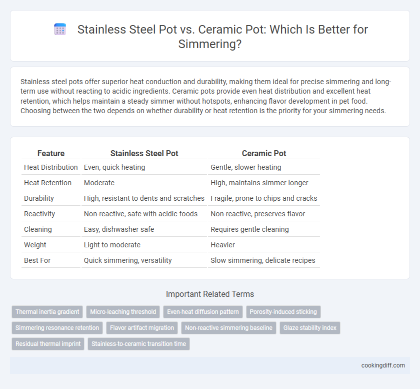 Stainless Steel Pot vs. Ceramic Pot: Which Is Better for Simmering?