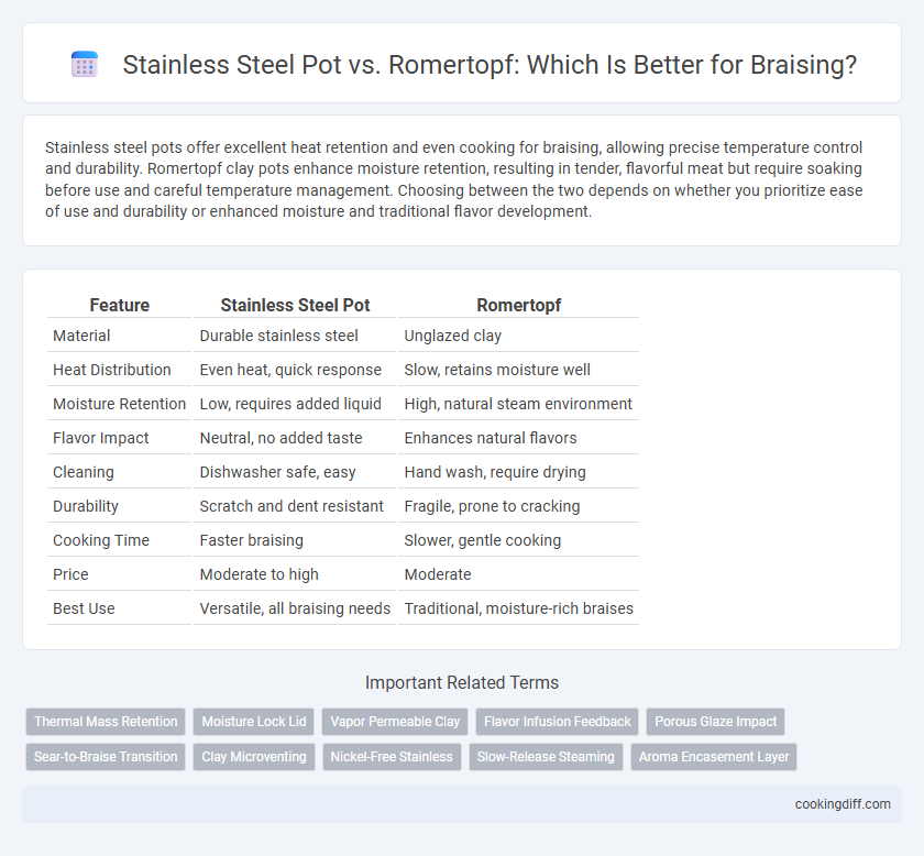 Stainless Steel Pot vs. Romertopf: Which Is Better for Braising?