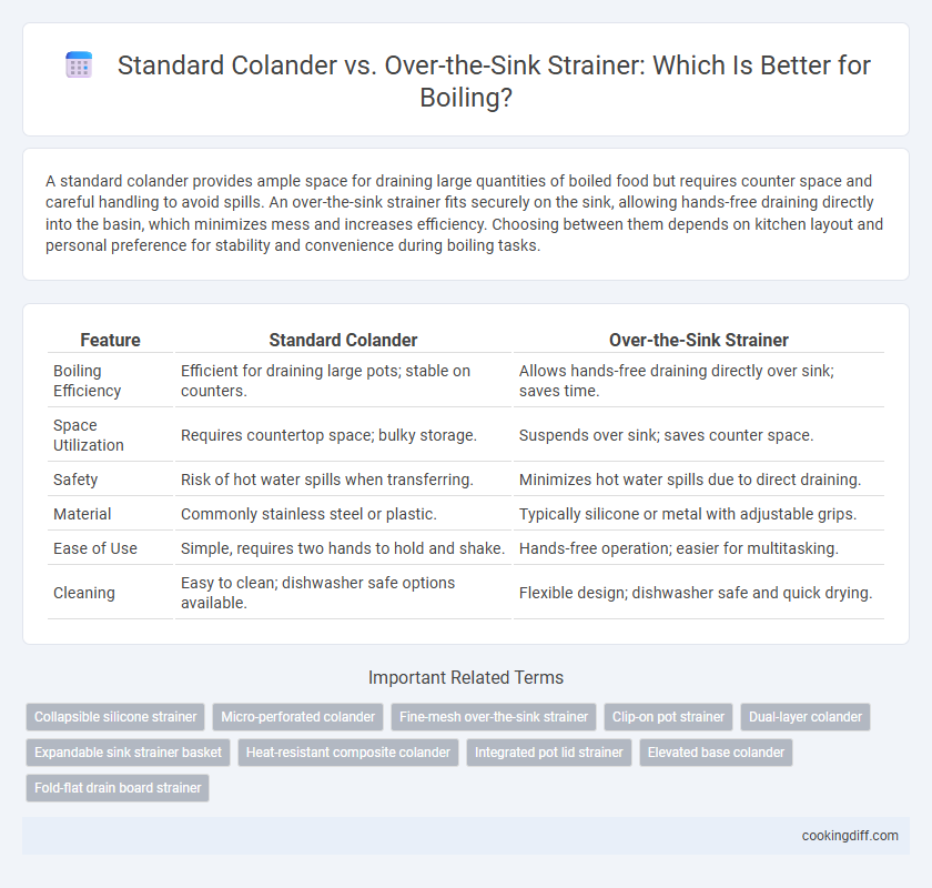Standard Colander vs. Over-the-Sink Strainer: Which Is Better for Boiling?