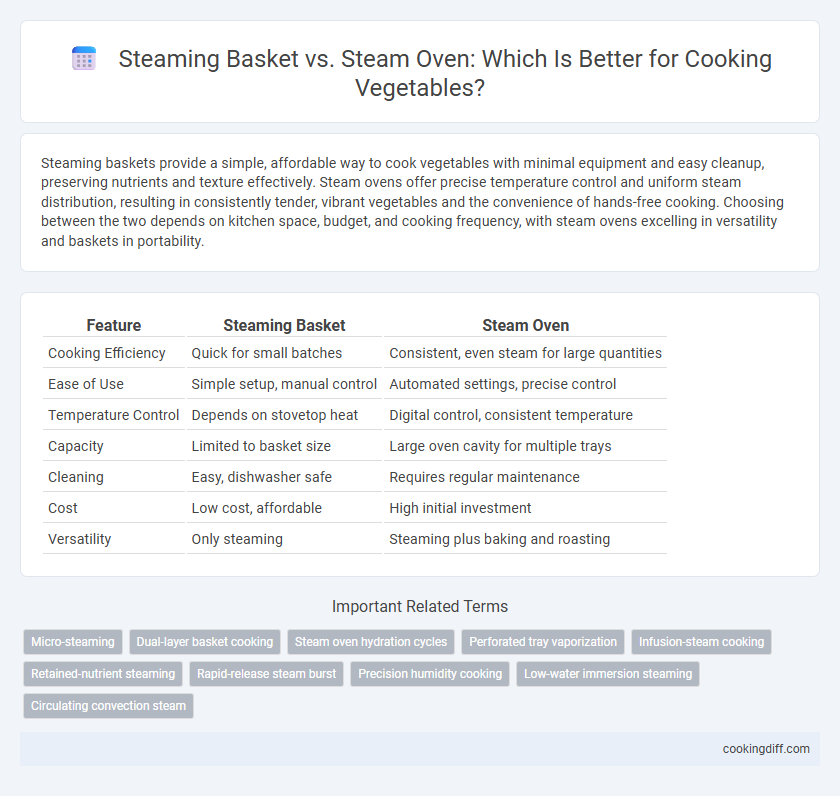 Steaming Basket vs. Steam Oven: Which Is Better for Cooking Vegetables?