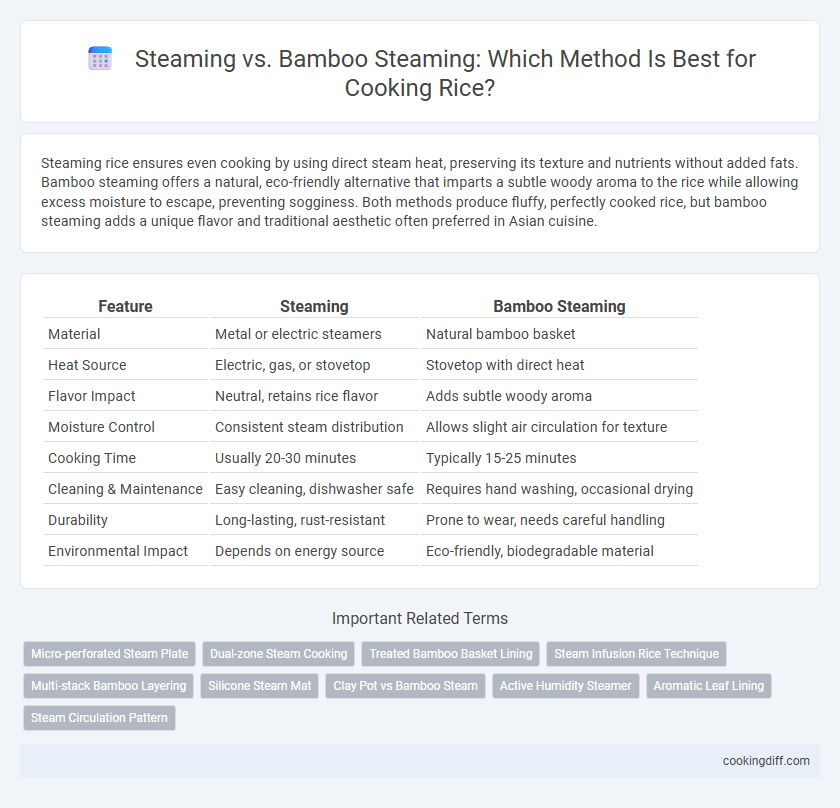 Steaming vs. Bamboo Steaming: Which Method Is Best for Cooking Rice?