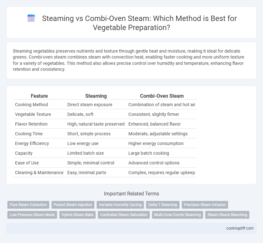 Steaming vs Combi-Oven Steam: Which Method is Best for Vegetable Preparation?
